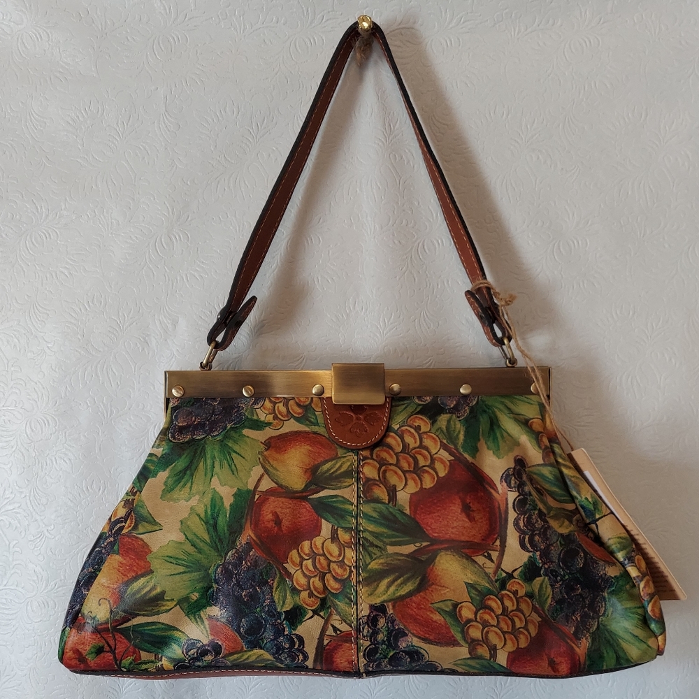 PATRICIA NASH Ferrera Frame Satchel in Mediterranean.